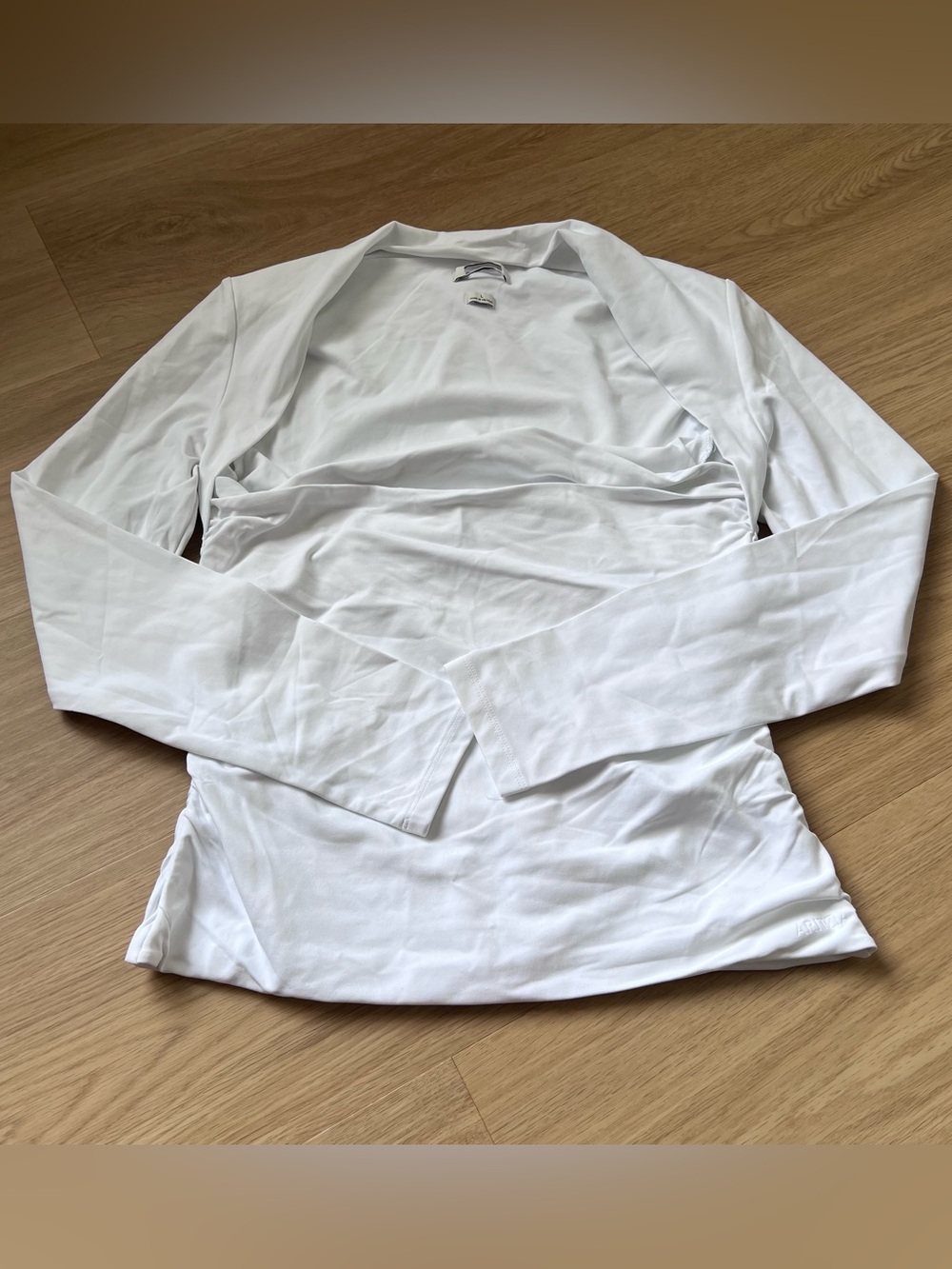 Aritzia Square Neck White Blouse